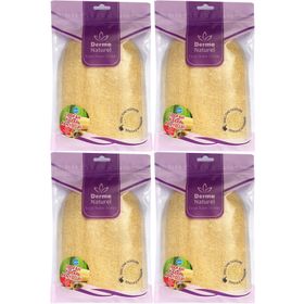 Derma Naturel Loofah Kabak Havlu 4xMS-11 Banyo Eldiveni