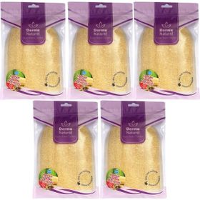 Derma Naturel Loofah Kabak Havlu 5xMS-11 Banyo Eldiveni