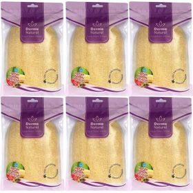 Derma Naturel Loofah Kabak Havlu 6xMS-11 Banyo Eldiveni
