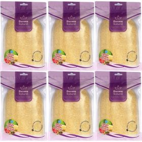 Derma Naturel Loofah Kabak Havlu 6xMS-11 Banyo Eldiveni