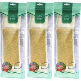 Derma Naturel Palmiye Örme İpli 8x24 cm 3'lü Banyo Kemeri