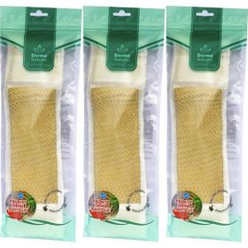 Derma Naturel Palmiye Örme İpli 8x24 cm 3'lü Banyo Kemeri