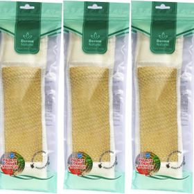 Derma Naturel Palmiye Örme İpli 8x24 cm 3'lü Banyo Kemeri