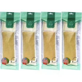 Derma Naturel Palmiye Örme İpli 8x24 cm 4'lü Banyo Kemeri