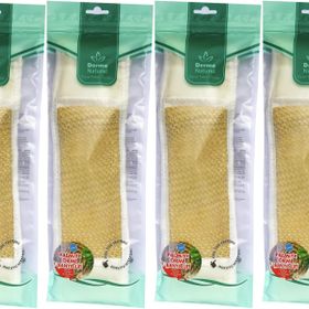 Derma Naturel Palmiye Örme İpli 8x24 cm 4'lü Banyo Kemeri