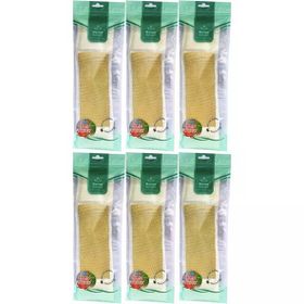 Derma Naturel Palmiye Örme İpli 8x24 cm 6'lı Banyo Kemeri