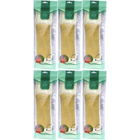 Derma Naturel Palmiye Örme İpli 8x24 cm 6'lı Banyo Kemeri