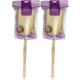 Derma Naturel Palmiye Örme Sopalı 2xMS-09 Banyo Sırt Lifi