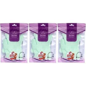 Derma Naturel Parmaklı 3xMS-23 Banyo Eldiveni