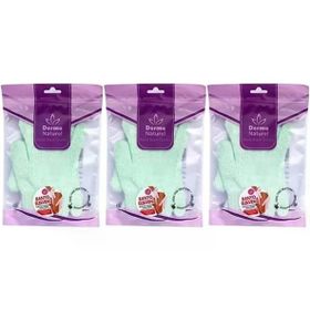 Derma Naturel Parmaklı 3xMS-23 Banyo Eldiveni