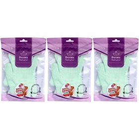 Derma Naturel Parmaklı 3xMS-23 Banyo Eldiveni