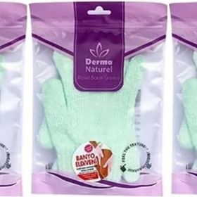 Derma Naturel Parmaklı 3xMS-23 Banyo Eldiveni