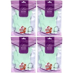 Derma Naturel Parmaklı 4xMS-23 Banyo Eldiveni