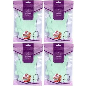 Derma Naturel Parmaklı 4xMS-23 Banyo Eldiveni