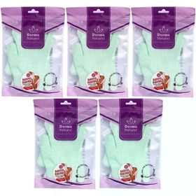 Derma Naturel Parmaklı 5xMS-23 Banyo Eldiveni