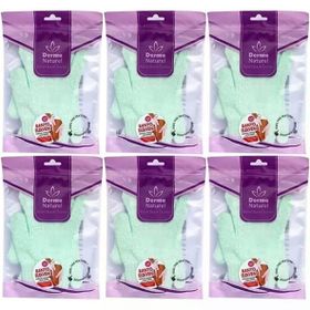 Derma Naturel Parmaklı 6xMS-23 Banyo Eldiveni