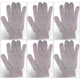 Derma Naturel Therapy Saf Yün Parmaklı T-478 6'lı Banyo Eldiveni