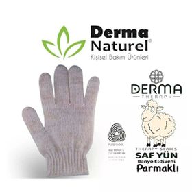 Derma Naturel Therapy Saf Yün Parmaklı T-478 Banyo Eldiveni