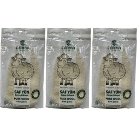 Derma Naturel Therapy T-485 3'lü Saf Yün Banyo Eldiveni