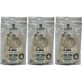Derma Naturel Therapy T-485 3'lü Saf Yün Banyo Eldiveni