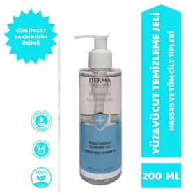 Derma Solutions 200 ml Sensitive Cleansing Gel Hassas Ciltler İçin Temizleme Jeli