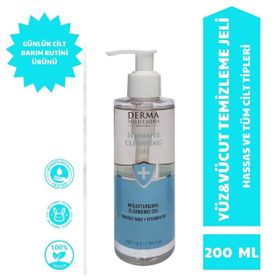 Derma Solutions 200 ml Sensitive Cleansing Gel Hassas Ciltler İçin Temizleme Jeli