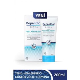 Derma Temel Nemlendirici Kuru ve Hassas Ciltler 200 ml Günlük Vücut Losyonu