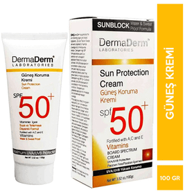 Dermaderm 100 ml Spf50+ Hassas Ciltler İçin Güneş Kremi