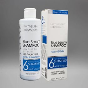 Dermaderm 125 ml Biotin Panthenol Keratin İçeren Mavi Şampuan