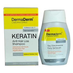 DermaDerm 300ml Keratin Saç Dökülmesi Şampuanı