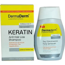 Dermaderm Keratin Sülfat ve Parafinsiz 300 ml Şampuan