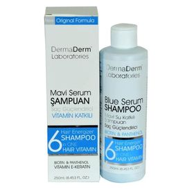 Dermaderm Mavi Serum Güçlendirici Biotin Keratin 250 ml Şampuan