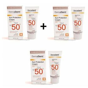 DermaDerm Sun Protection SPF 50 3x100 ml Krem