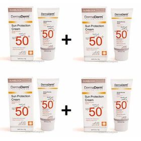 DermaDerm Sun Protection SPF 50 4x100 ml Krem