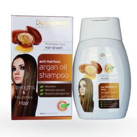 Dermaderm Tüm Saçlar İçin 300 ml Uzatma Etkili Argan Yağlı Şampuan