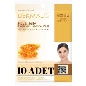 Dermal 10 Adet Arı Sütü Özlü Kolajen Maskesi