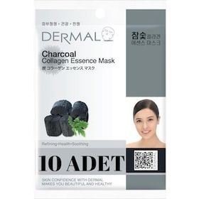 Dermal 10 Adet Kömür Özlü Kolajen Maskesi