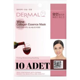 Dermal 10 Adet Şarap Özlü Kolajen Yüz Maskesi
