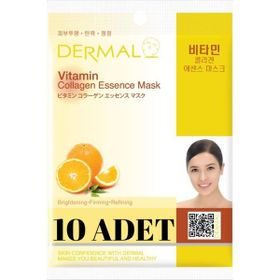 Dermal 10 Adet Vitamin Özlü Kolajen Maskesi