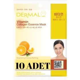 Dermal 10 Adet Vitamin Özlü Kolajen Maskesi