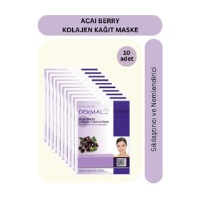 Dermal 10x23 gr Acai Çileği Özlü Yüz Maskesi