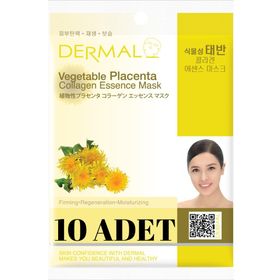 Dermal 10x23 gr Bitki Plesantası Özlü Kolajen Yüz Maskesi