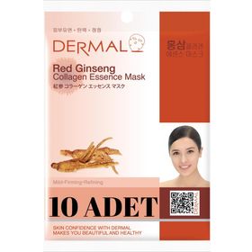 Dermal 10x23 gr Kırmızı Ginseng Özlü Kolajen Maskesi