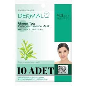 Dermal 10x23 gr Yeşil Çay Özlü Nemlendirici Kolajen Maskesi