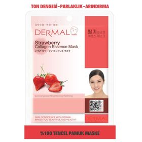 Dermal 23 gr Çilek Özlü Kollajen Maskesi