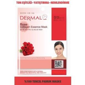Dermal 23 gr Gül Özlü Kolajen Yüz Maskesi