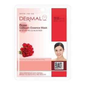 Dermal 23 gr Gül Özlü Kolajen Yüz Maskesi