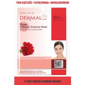 Dermal 23 gr Gül Özlü Kolajen Yüz Maskesi