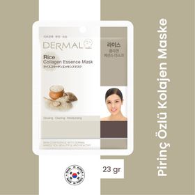 Dermal 23 gr Pirinç Özlü Kolajen Maske