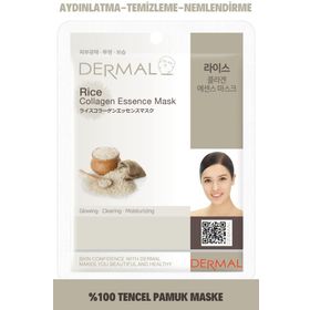Dermal 23 gr Pirinç Özlü Kolajen Yüz Maskesi